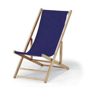 Sedia a <span class=keywords><strong>Sdraio</strong></span> Pieghevole in Legno HE-140, Sedia da Spiaggia in Legno e Tessuto Personalizzabile in Colore, Dimensioni e Logo - Product Image 5