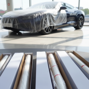 สติ๊กเกอร์ติดรถยนต์ ฟิล์มใส TPU สำหรับหุ้มรถยนต์ พร้อมฟิล์มกันรอย PPF ฟิล์มป้องกันสีรถยนต์แบบซ่อมแซมตัวเองได้ และป้องกันรอยขีดข่วน อุปกรณ์ตกแต่งรถยนต์ - Product Image 1