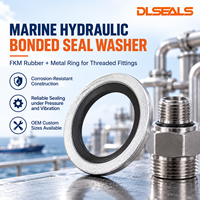 Rondelle d'étanchéité hydraulique marine FKM pour raccords filetés, rondelle d'étanchéité métal-caoutchouc résistante à la corrosion, tailles personnalisées OEM