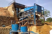 Hongji Mini-Goldrütteltisch mit PLC & Pumpe, hohe Kapazität 0,8-2t/h, 380V Schwerkraftseparator