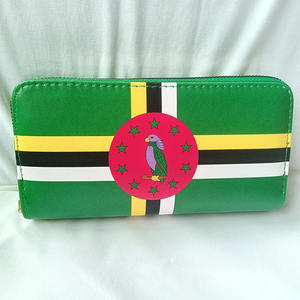 Portefeuille en cuir personnalisé unisexe à double fermeture éclair Portefeuille en cuir PU avec drapeau national Sac fourre-tout promotionnel avec double fermeture à glissière - Product Image 6