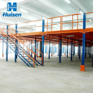 Nhà Máy Kho Tùy Chỉnh Nhiệm Vụ Nặng Nề Thép Kệ Hệ Thống Với Nghiêng Thang Tầng Lửng Loft Kệ Kho Giá - Product Image 2