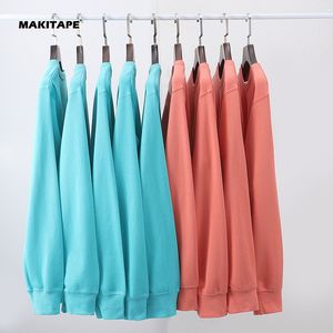 เสื้อสเวตเชิ้ตคอกลมสไตล์ฤดูหนาว Unisex AG300S สำหรับผู้ผลิตเสื้อฮู้ดพิมพ์ลายพัฟ โลโก้แบบกำหนดเอง ลายเรียบ สำหรับผู้ชายและผู้หญิง - Product Image 1