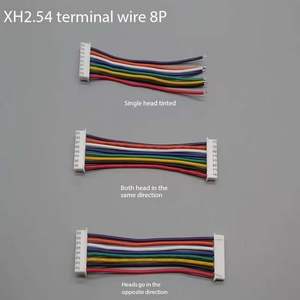 Zhonglang ลวดอิเล็กทรอนิกส์หัวเดียวชุบดีบุกคู่34มม. XH2.54mm พิทช์2/3/4/5/6/7/8/9/10P สายเคเบิลพีวีซีแจ็คเก็ตทองแดง - Product Image 6
