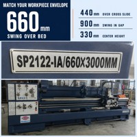 Tour universel à tête de commande SP2122/C6266, entre centres 3000 mm, avec alésage de broche 105 mm, pour usinage intensif en atelier
