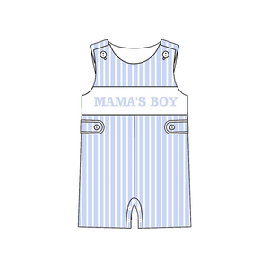 Conjuntos de Ropa Casual para Niños con Estampado Personalizado de MAMA'S BOY MAMA'S MINI, de Algodón y Elastano, Mameluco para Niños Pequeños, Primavera Otoño, Venta al por Mayor para Hermanos - Product Image 3