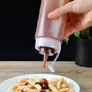 Huile <span class=keywords><strong>vinaigre</strong></span> confiture assaisonnement bouteille sauce soja sauce à salade plastique bouteille à presser sauce <span class=keywords><strong>tomate</strong></span> bouteille à presser - Product Image 3