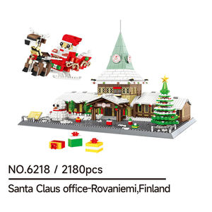 Wange 6218 Finlandia Rovaniemi Oficina de Papá Noel, Bloques de Construcción, Modelo de Ladrillos, Juguete Educativo de Plástico para Niños - Product Image 6