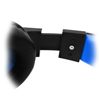 Casque de jeu stéréo flexible, casque de jeu compétitif lumineux avec microphone, prise casque 3,5 mm, casque filaire supra-auriculaire