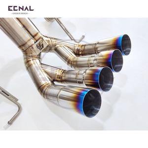 Ecnal cho Lamborghini Lp700-4 Titan van Hệ thống xả với chiều dài bằng nhau thẳng qua downpipe - Product Image 5