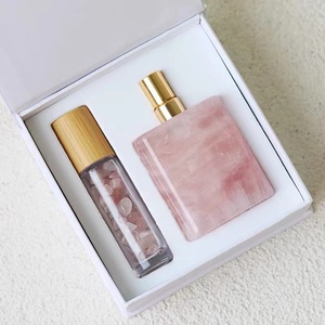 Bouteilles <span class=keywords><strong>de</strong></span> parfum artisanales en cristal brut Aromathérapie Articles <span class=keywords><strong>de</strong></span> <span class=keywords><strong>toilette</strong></span> Rouge Blanc Jaune Marron etc. Pierres précieuses naturelles Design d'amour élégant - Product Image 2