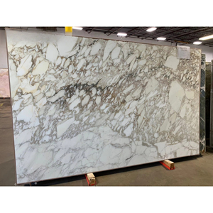 Marbre blanc naturel d'Italie Pierre de marbre Calacatta Vagli Oro veinée or polie - Product Image 2