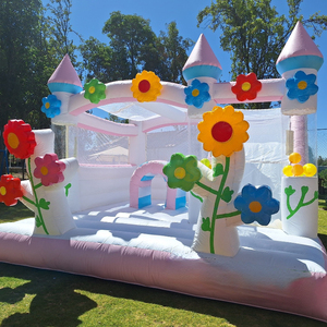 Castillo Inflable Comercial <span class=keywords><strong>de</strong></span> Alta Calidad <span class=keywords><strong>con</strong></span> Tobogán, Parque Infantil Inflable <span class=keywords><strong>con</strong></span> Temática Floral, <span class=keywords><strong>Casa</strong></span> <span class=keywords><strong>de</strong></span> Brinco <span class=keywords><strong>con</strong></span> Tobogán y <span class=keywords><strong>Piscina</strong></span> <span class=keywords><strong>para</strong></span> Bodas - Product Image 1