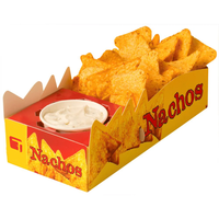 Emballage personnalisé pour burritos mexicains, restaurant, restauration rapide, plats à emporter, boîte en papier, emballage pour nachos avec sauce