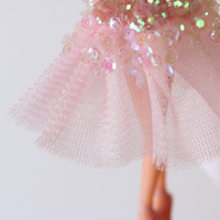 SOTE Haute Qualité Ballerine 17CM Danse Rose Jupe Ornements Suspendus sur Arbre Décoration De Noël