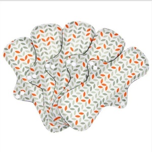 ผ้าอนามัยแบบซักได้พิมพ์ลายสำหรับผู้หญิงแบบกระดุมคู่สั่งทำพิเศษ ใช้ซ้ำได้อย่างเป็นมิตรต่อสิ่งแวดล้อม - Product Image 5