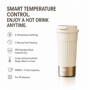 Termo de Agua Inteligente Gourde Bb Nurse Cup con Tecnología Tembler, el Más Nuevo y Viral, Calentador de Botellas Nescafé, Taza Térmica para Bebidas Calientes - Product Image 2