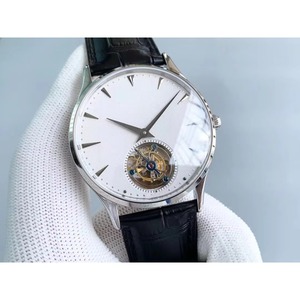 High-End Luxury Tourbillon Mechanical Watch Stainless Steel <b>Case</b> Leather Band Custom Business Men Wristwatch - Product Image 2