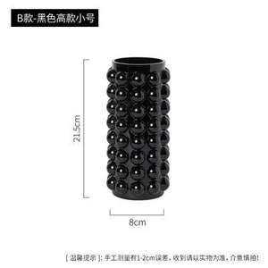 Vase en verre à bulles à petite échelle, transparent, style Ins, décoration française en relief, articles pour l'arrangement floral dans le salon, style court - Product Image 5