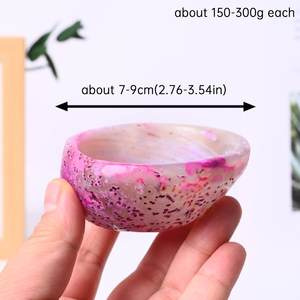 ชามหินอาเกตย้อมสีคุณภาพสูง ดีไซน์ใหม่ สำหรับตกแต่งบ้าน - Product Image 4