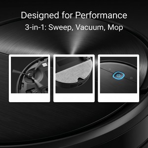 Aspirateur robot intelligent 3-en-1, combo aspirateur et serpillière automatique pour le nettoyage de toute la maison - Product Image 5