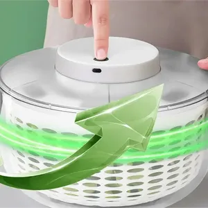Spinner eléctrico recargable para ensaladas, lavadora de verduras, secadora, escurridor con cuenco, colador, Spinner de lechuga, secador de verduras