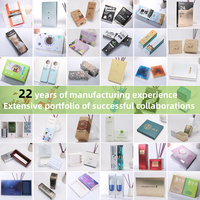 Boîtes en papier kraft personnalisées pour emballages cosmétiques, bâtonnets d'encens, savons, avec logo en feuille d'or pour marques de détail