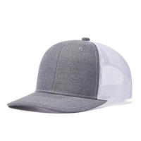 Gorra Trucker Premium Roja y Negra con Bordado 3D, Gorra de Béisbol de Malla, Gorra para Protección Solar al Aire Libre, para Senderismo y Pesca
