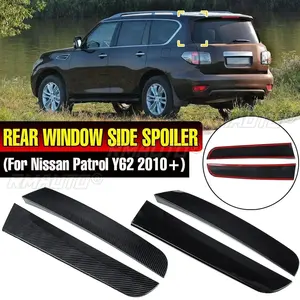 Aileron latéral de vitre arrière pour Nissan Patrol Y62 2010-2021, en ABS noir brillant, pour hayon, canards, séparateurs et extensions latérales - Product Image 1