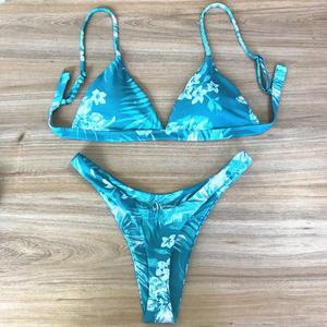 ชุดบิกินี่ลายเสือดาวแบบ 2 ชิ้น พร้อมสายรัด สำหรับผู้หญิง ขายส่งแบบ OEM & ODM เหมาะสำหรับใส่ไปชายหาด - Product Image 2