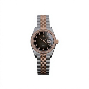 Montre mécanique pour femme Alexander Ferros 8201D/01 avec verre saphir, mouvement MIYOTA, analogique, bouton poussoir, fermoir caché, résistance à l'eau 50 m - Product Image 1