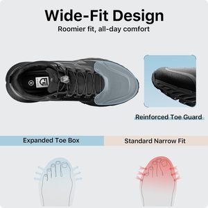 FOXA Men's Trail Running Shoes Breathable Lightweight Rubber Outsole <b>EVA</b> Midsole Summer Outdoor Hiking Tactical Sneakers - Product Image 2