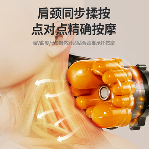 AUX Neck <b>Massager</b> Rechargeable Hot Kneading Massage <b>Pillow</b> For Neck Shoulder Back Full Body Relief - Product Image 4