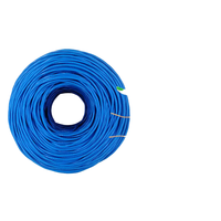 EN STOCK Cable de Red CAT6 de Alto Rendimiento para Interiores, UTP, Conductor Sólido CCA, 8 Conductores, 300m de Longitud, Color Azul