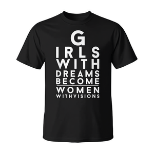 T-shirt Girls With Dreams pour femmes, chemise avec message d'égalité et d'empowerment - Product Image 2