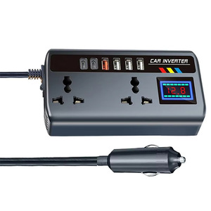 Onduleur <span class=keywords><strong>Voiture</strong></span> 12V 24V Convertisseur Auto 220V Ports de Charge Rapide <span class=keywords><strong>Chargeur</strong></span> Automobile Portable Onduleur 3 Ports USB <span class=keywords><strong>Chargeur</strong></span> <span class=keywords><strong>Voiture</strong></span> - Product Image 1