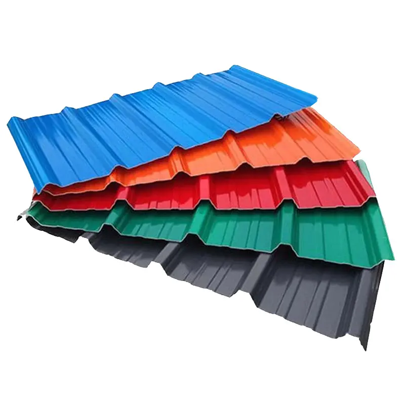 Hot DIP Galvanized Coated Steel Sheets Prepainted Building Material Roofing Sheet Zinc Coated Corrugated Steel Sheet