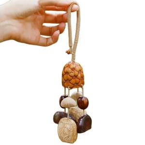 Wholesale Boho Natural Fruit Shell <b>Wind</b> <b>Chime</b> Charm, Handcrafted Hanging Pendant Nature Handmade Souvenir Decor - Product Image 1