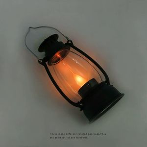 Mini Lámpara Retro de Noche con Pantalla de Plástico, Interruptor de Botón de 3W, Batería Interna, Iluminación Ambiental, Decoración de Escritorio, Accesorio para Fotos - Product Image 3