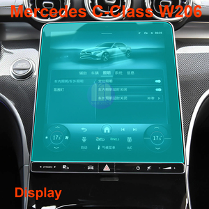Pour Mercedes Benz Classe C C260 C200 W205 W206 2019 2025 Film de protection en verre trempé pour tableau de bord et écran multimédia central - Product Image 4
