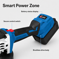 Meuleuse d'angle sans fil 125 mm, 20 V 900 W, portable, alimentée par batterie lithium-ion, corps de machine de meulage