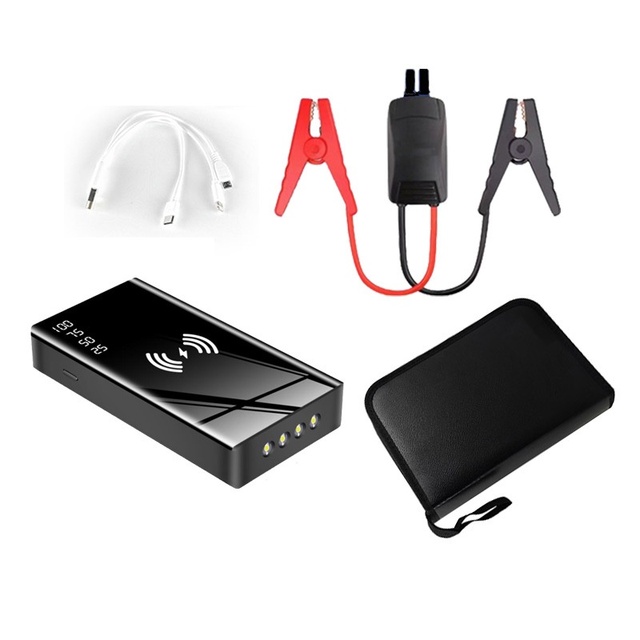 20000mah 12V Wireless Charging Emergency Start Power Supply Car Starter Mobile Phone Power Bank
