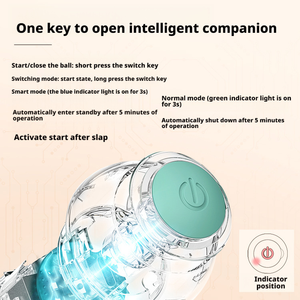 पर्यावरण के अनुकूल नई हॉट सेल 360 ° स्मार्ट स्वचालित इंटरैक्टिव कुत्ते स्मार्ट बॉल खिलौने यूएसबी चार्जर के साथ रोलिंग बॉल खिलौने रोलिंग बॉल - Product Image 4