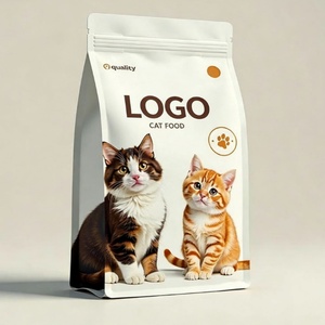 Factory Custom Printed 1kg-20kg Flat Bottom Mylar Stand up Pouch Resealable Zipper for Dog Cat Fish Bird Pet Food <b>Packaging</b> <b>Bag</b> - Product Image 4