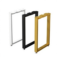 Support de table de style industriel, pieds de support métalliques, pieds de conversion de bureau, pieds de bureau personnalisés, étagère en fer pour bureau ou établi