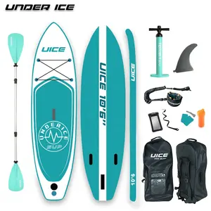 Tabla de Paddle inflable con logotipo personalizado, tabla de paddle con kayak