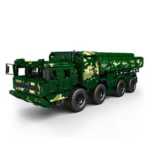 MOULD KING-Modèle de missile de croisière et de réservoir militaire technique MOC, briques télécommandées, jouets, cadeau, blocs de construction Changjian-10, 20008