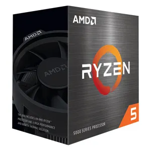 AMD Ryzen 5 5600X 65W เดสก์ท็อปโปรเซสเซอร์6คอร์12เธรดสนับสนุน AM4ซ็อกเก็ต X570 B550 B450 Series เมนบอร์ด