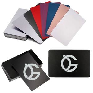 Nhôm Anodized chủ thẻ kinh doanh với Laser khắc tên và mã QR kim loại dập nổi thăng hoa trống thẻ kinh doanh - Product Image 6