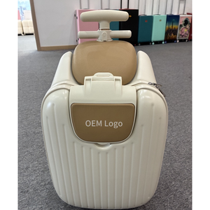 กระเป๋าเดินทางเด็กแบบแข็ง ล้อลาก พร้อมที่จับสำหรับเด็ก  กระเป๋าเดินทางเด็กแบบขี่ได้ - Product Image 3